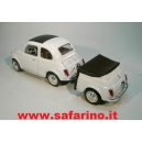 FIAT 500F CON CARRELLINO POSTERIORE   SAFARI MODEL art. SAF530