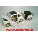 FIAT 500F CON CARRELLINO POSTERIORE   SAFARI MODEL art. SAF530